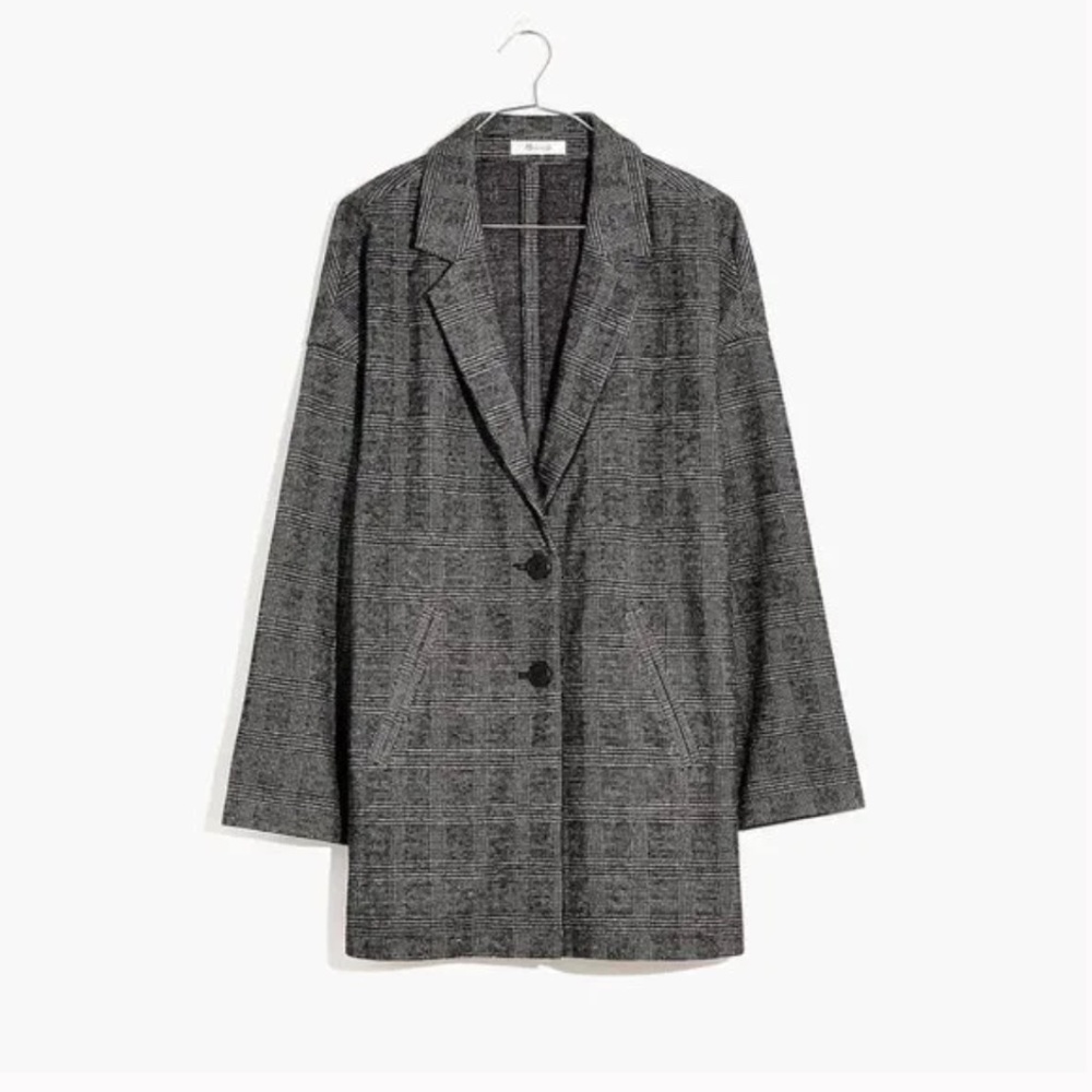 Madewell  glen plaid blazer coat